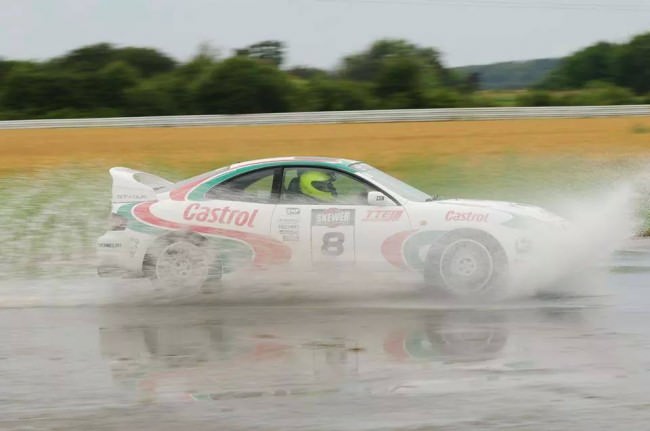 driving celica gt-four at blyton park